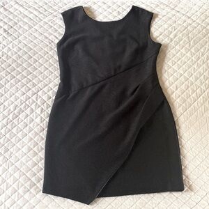*NEW YORK & CO black sheath with metallic thread cocktail dress Size 18